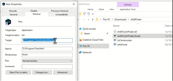 Screenshot of the AN9Picker main interface