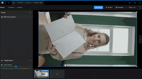 Demo of connecting ManyCam to OBS Virtual Camera