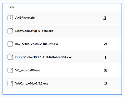 Screenshot of the Transfer.it page for downloading the tutorial files