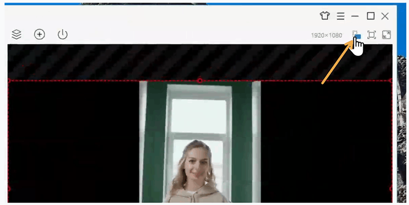 Screenshot of rotating video orientation in WeCam
