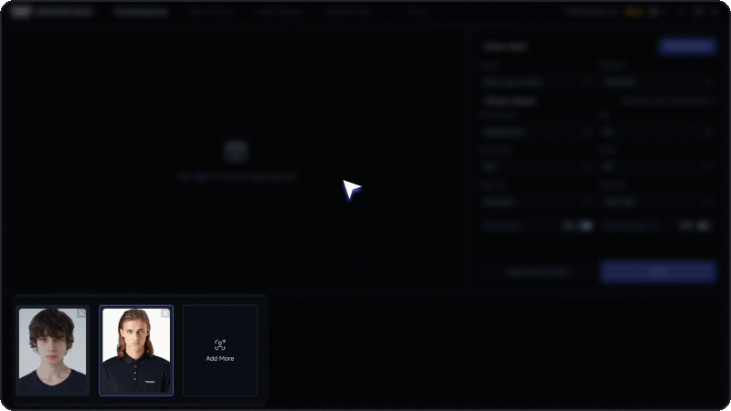 Select a face in Swapface Stream or upload one with Add More