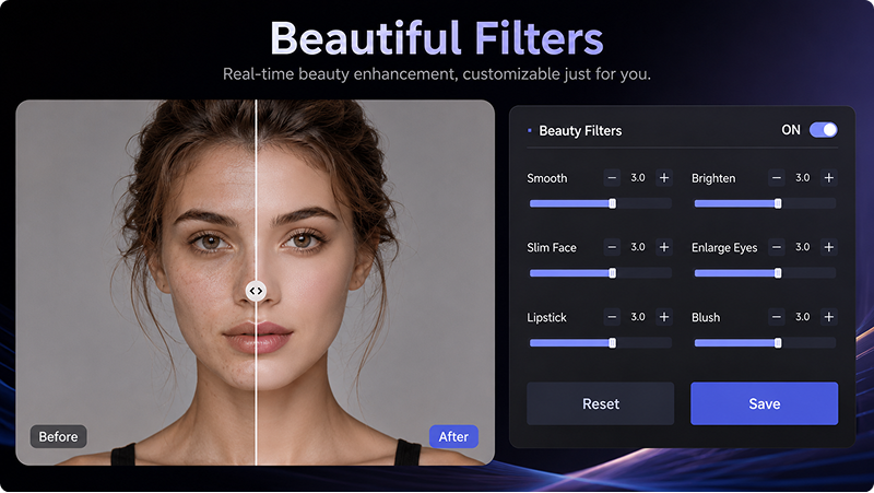 Swapface Beautiful Filters before-and-after comparison