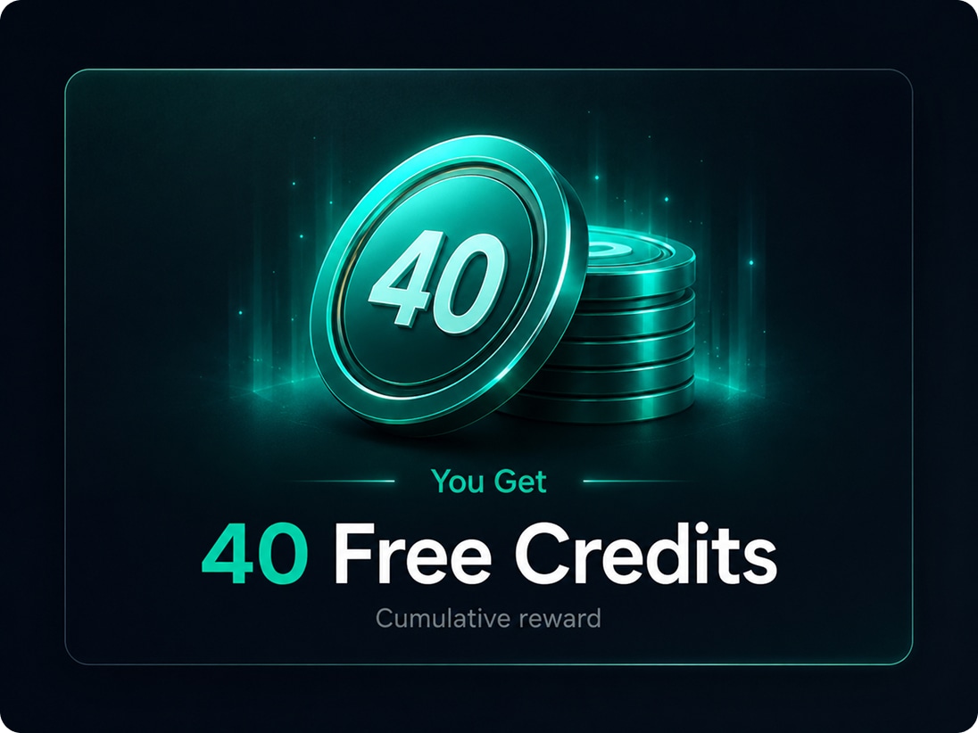 Swapface referral reward: 40 free credits, cumulative for you