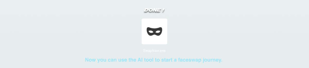 run the program Swapface.exe file
