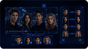 Swapface image faceswap: multi-face detection and replacement preview