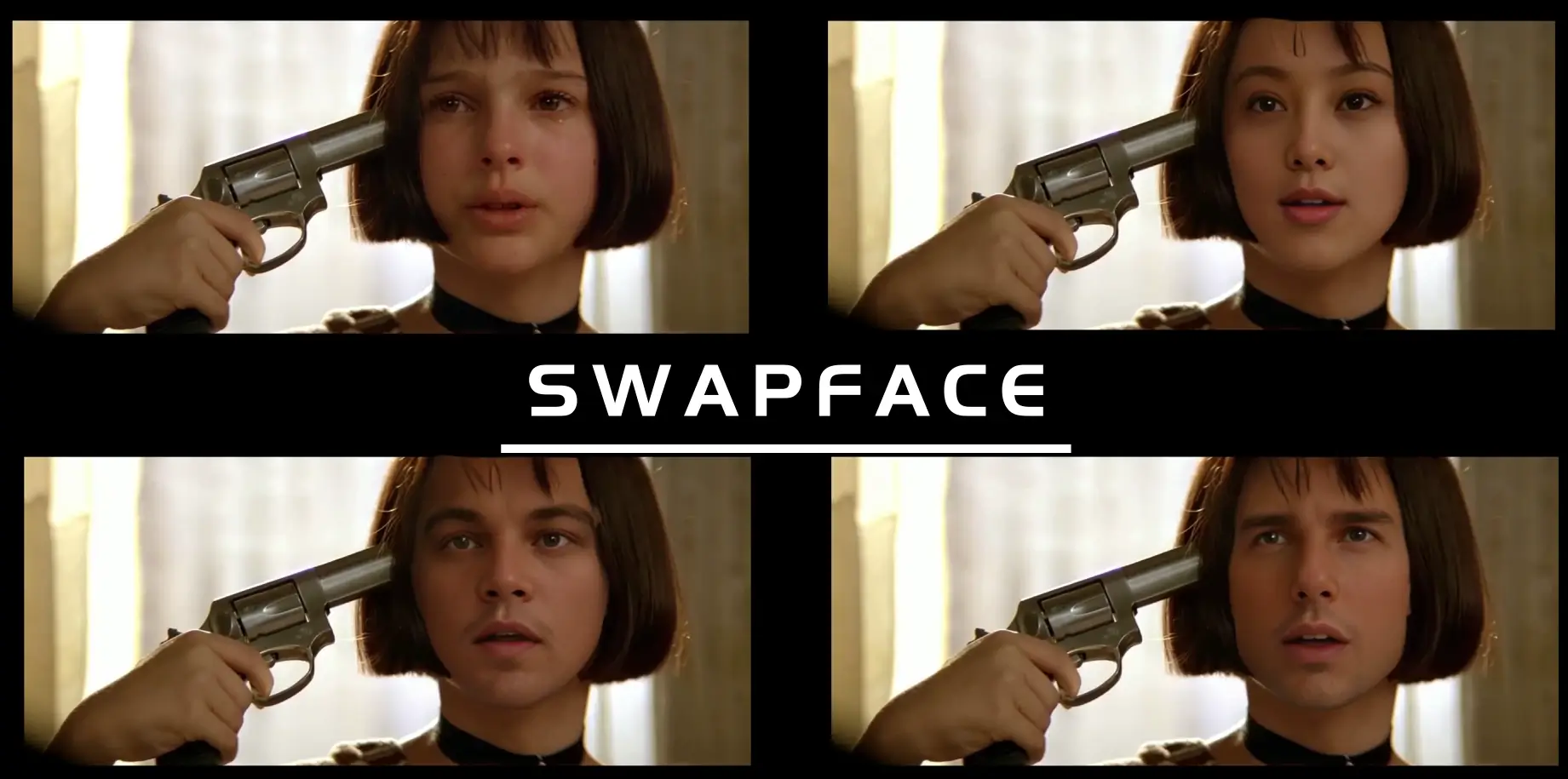 Create any high-quality face swap video/gif with on click!